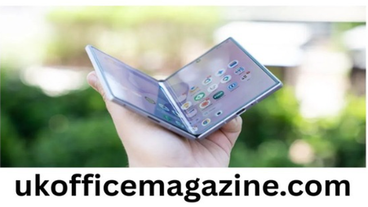 iPhone Ultra foldable smartphone displayed in a hand outdoors